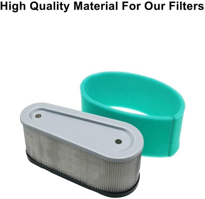 MOWFILL 2 Pack 36356 Air Filter With 36357 Pre Filter Replace for Tecumseh 36356 Fits Tecumseh OHV110 OHV115 OHV125 OHV130 OHV150 OHV155 OHV160 OHV165 OHV170 OHV175 - Image 1